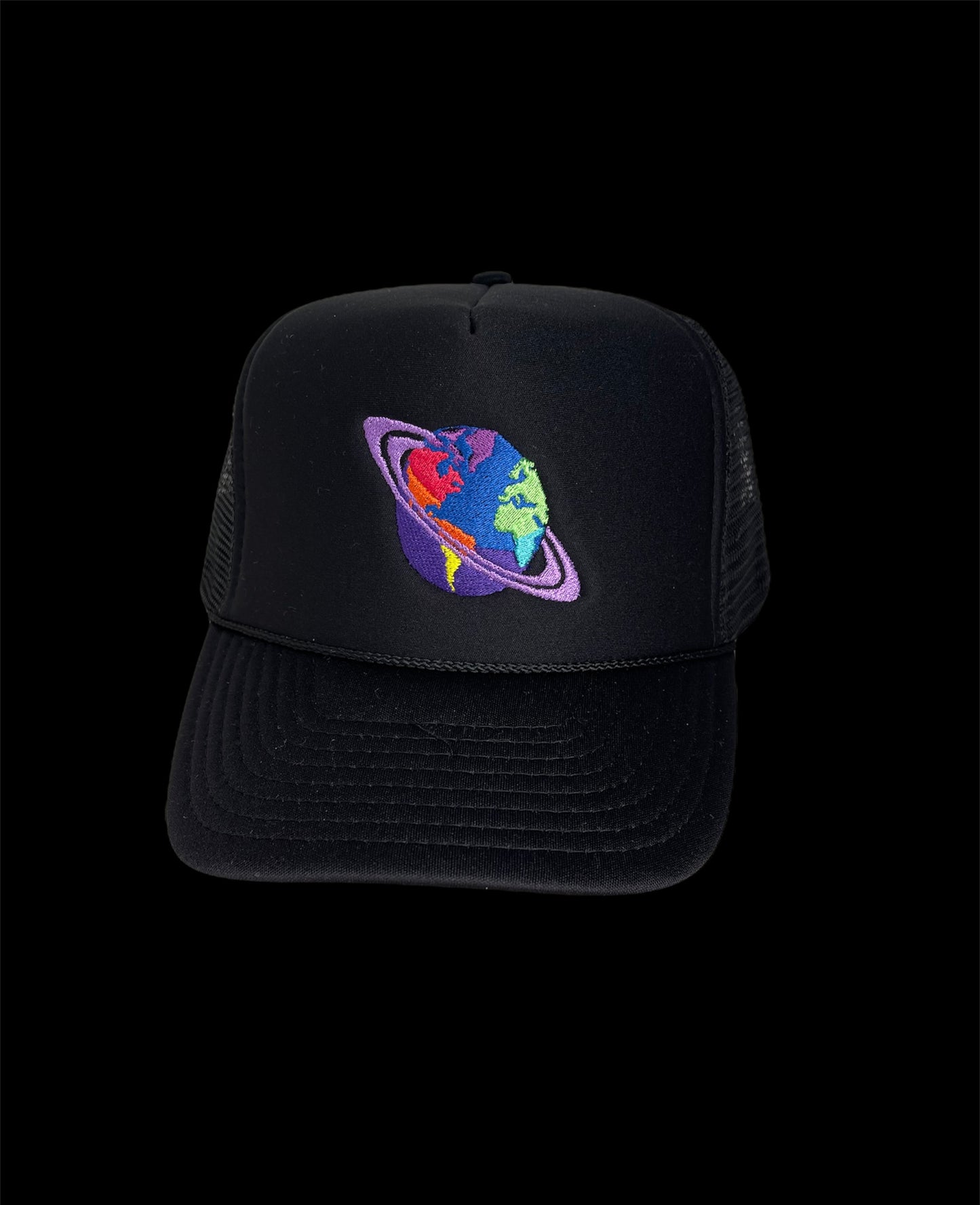 Black trucker hat