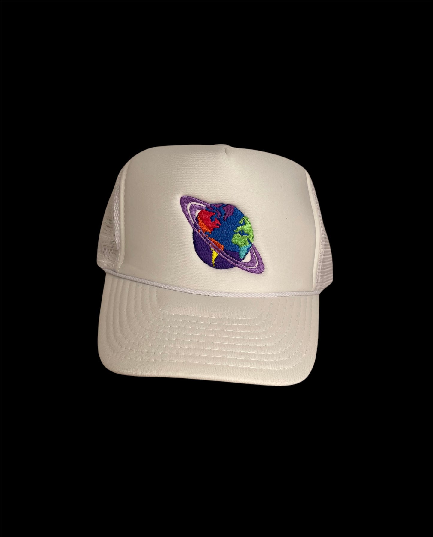 White trucker hat